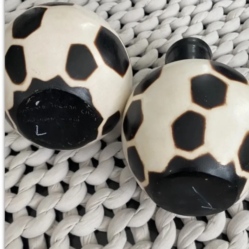 Vintage Antonio Lozada Chulucanas Peru Art Pottery Vase Set Of 2 Decor Signed